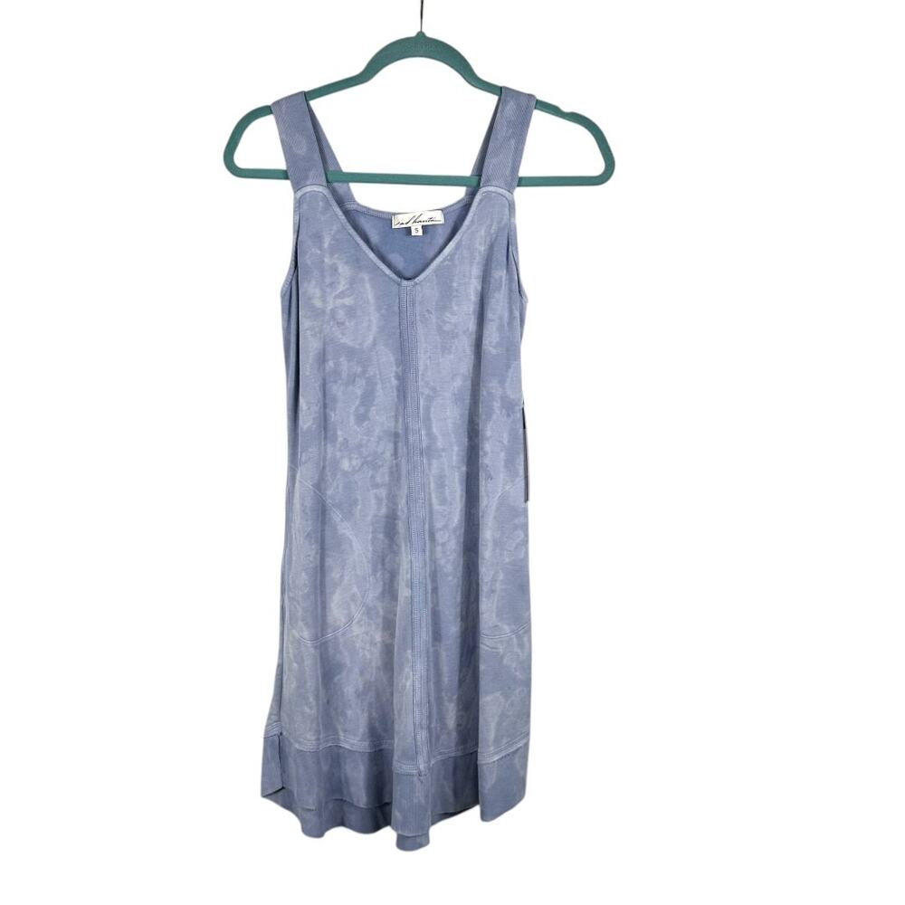Red Haute Blue TieDye Sleeveless Pocketed Dress Small